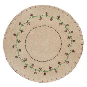 Purple Flower Candle Mat